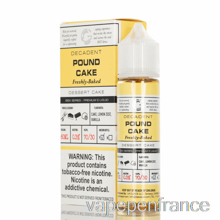 Quatre-quarts - Série Bsx - Stylo Vape 60 Ml 0 Mg